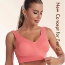 Áo ngực nữ ngoại cỡ S-4XL 85% nylon + 15% spandex (4XL, Trắng)